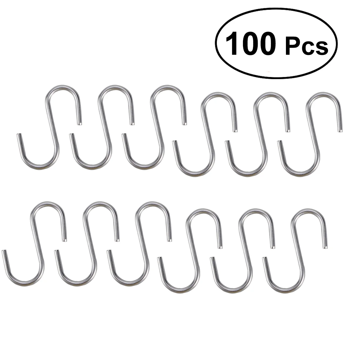 100 Pcs Heavy Duty Zinc Coat Iron Shaped Hooks Kitchen Spoon Pan Pot Utensils Hangers Clasp Over The Door Closet Clothes Rack
100 Pcs Heavy Duty Zinc Coat Iron Shaped Hooks Kitchen Spoon Pan Pot Utensils Hangers Clasp Over The Door Closet Clothes Rack