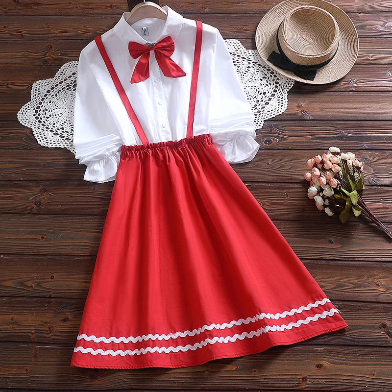 New spring fashion red solid dress mori girl long sleeve sweet dress
New spring fashion red solid dress mori girl long sleeve sweet dress