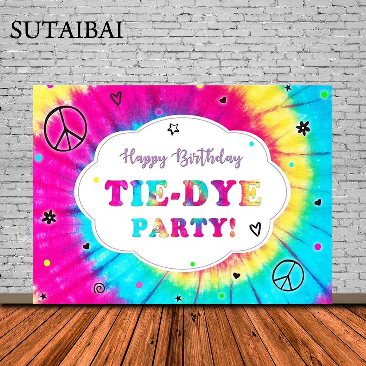 Happy Birthday Party Photography Backdrop for Tie-Dye Colorful Poster Children Kids Photo Booth Background Banner Decoration
Happy Birthday Party Photography Backdrop for Tie-Dye Colorful Poster Children Kids Photo Booth Background Banner Decoration