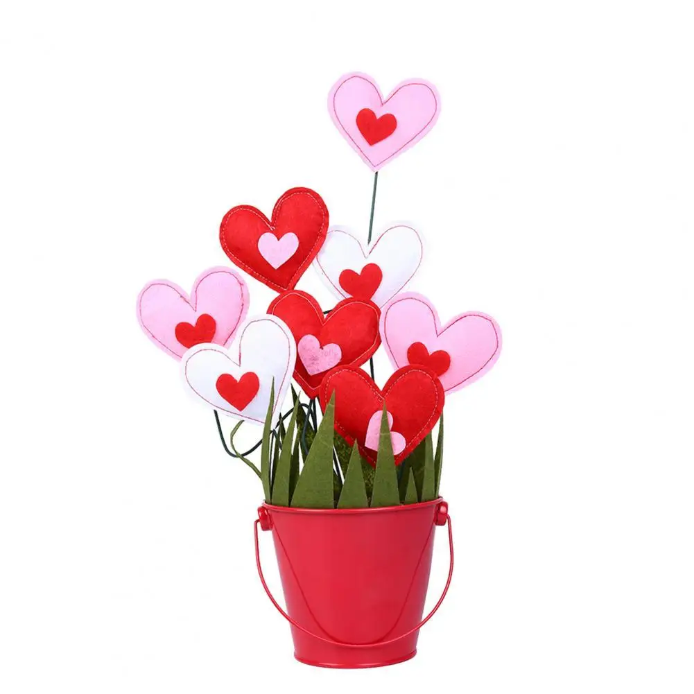 1 Set Colorful Compact Decorative Heart Shape Floral Decoration for Home Simulation Flower Flower Pot Ornament
1 Set Colorful Compact Decorative Heart Shape Floral Decoration for Home Simulation Flower Flower Pot Ornament