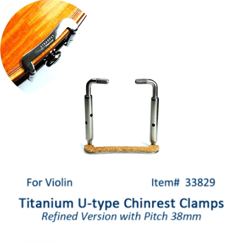 Титановые U-образные зажимы для подставки Chinrest шириной 38 мм или 42 мм, утонченная версия, аксессуары для скрипки
Титановые U-образные зажимы для подставки Chinrest шириной 38 мм или 42 мм, утонченная версия, аксессуары для скрипки