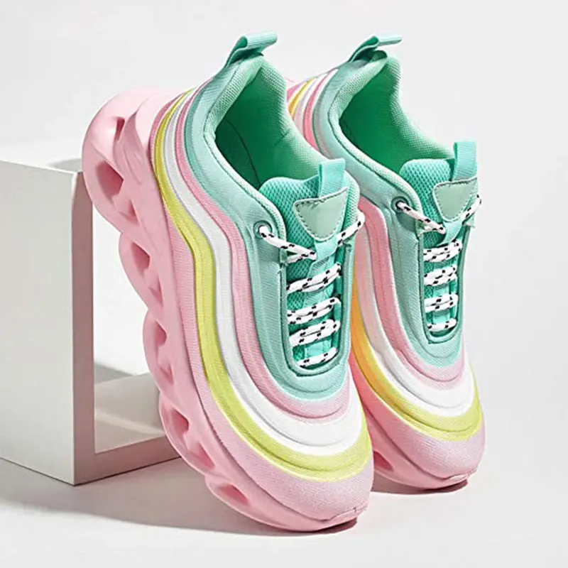 Sports Shoes Women Sneakers Rainbow Platfrom Chunky Sneakers Comfortable Ladies Sports Shoes Ourdoor Casual Shoes for Females
Sports Shoes Women Sneakers Rainbow Platfrom Chunky Sneakers Comfortable Ladies Sports Shoes Ourdoor Casual Shoes for Females