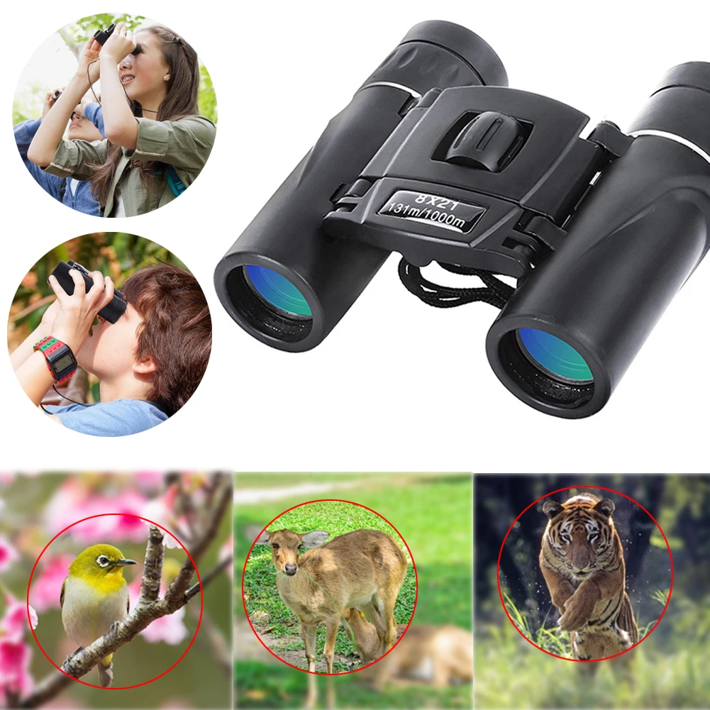 NEW8x21 HD Powerful Hunting Binoculars 1000M Long Range Folding Mini Telescope BAK4 FMC Optics For Sports Outdoor Camping Travel
NEW8x21 HD Powerful Hunting Binoculars 1000M Long Range Folding Mini Telescope BAK4 FMC Optics For Sports Outdoor Camping Travel