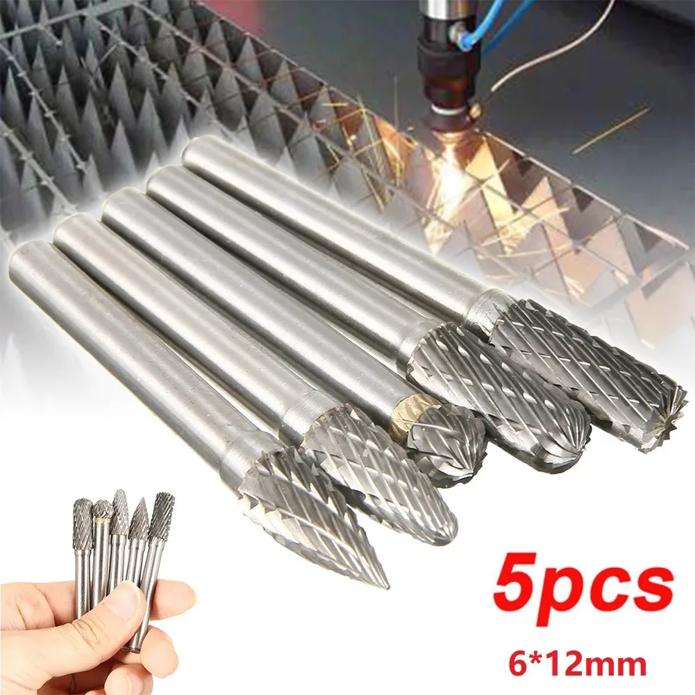 5Pcs 12mm Head 6mm Shank Carbide Rotary Tool Tungsten For Carbide Rotary Point Burr Die Grinder Bit Kit 50-70mm
5Pcs 12mm Head 6mm Shank Carbide Rotary Tool Tungsten For Carbide Rotary Point Burr Die Grinder Bit Kit 50-70mm
