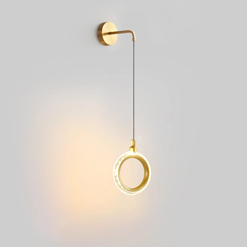 New Led Wall Lamp Gold Ring Bedroom Bedside Sconce Lighting Luxury Modern Living Room Linear Staircase Wall Indoor Decor Light
New Led Wall Lamp Gold Ring Bedroom Bedside Sconce Lighting Luxury Modern Living Room Linear Staircase Wall Indoor Decor Light