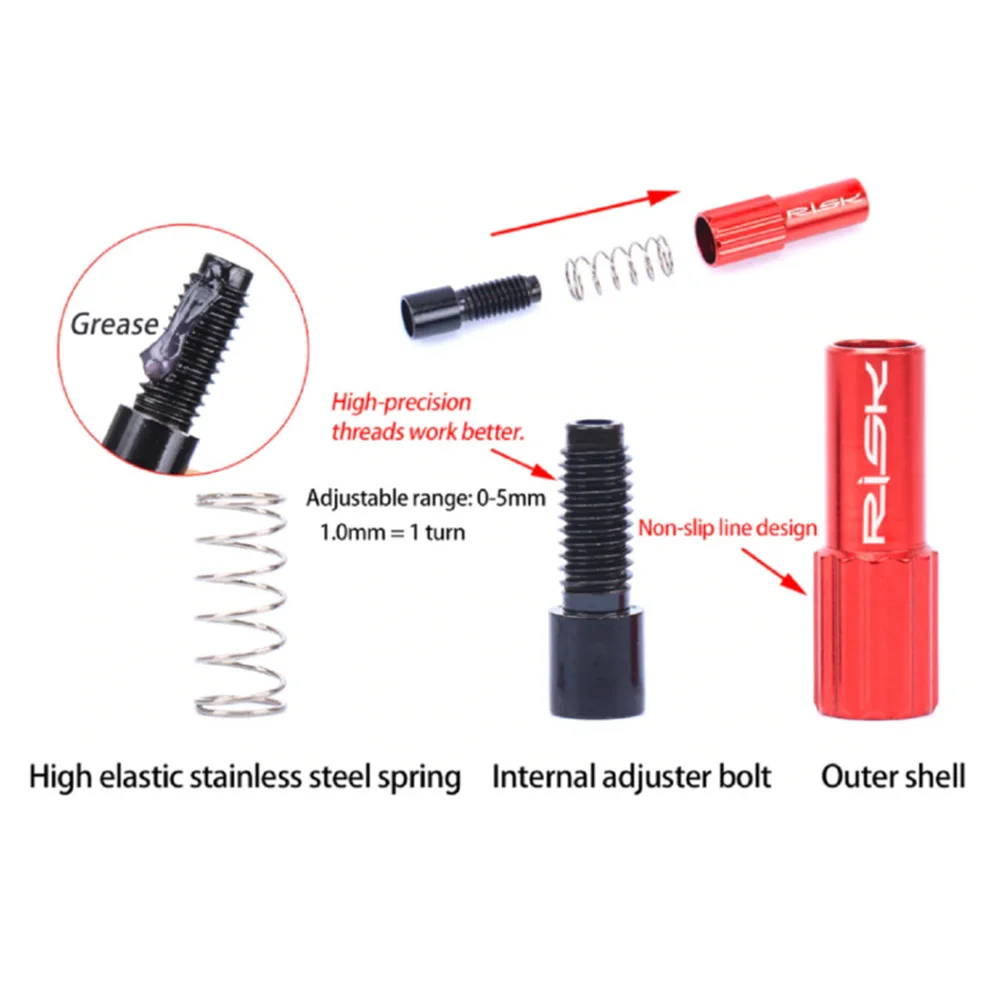2pcs Adjuster Screws Adjustable Derailleur Screw Bolts For 4mm Outside Diameter Derailleur Line MTB Road Bike Accessories
2pcs Adjuster Screws Adjustable Derailleur Screw Bolts For 4mm Outside Diameter Derailleur Line MTB Road Bike Accessories