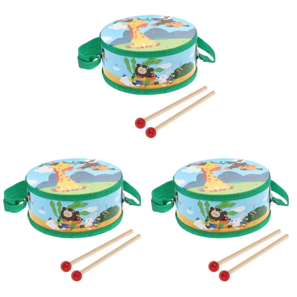 Drum Kids Set Toy Baby Stickswoodenstrap Toddler Toddlers 3 Drums Ages 9 Musical Instruments Toys Hand
Drum Kids Set Toy Baby Stickswoodenstrap Toddler Toddlers 3 Drums Ages 9 Musical Instruments Toys Hand