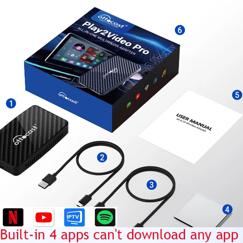 Ottocast I3 Ai Box: Беспроводной CarPlay, Android 13, Поддержка BMW И Других Автомобилей С Беспроводным CarPlay, Netflix, You...
Ottocast I3 Ai Box: Беспроводной CarPlay, Android 13, Поддержка BMW И Других Автомобилей С Беспроводным CarPlay, Netflix, You...