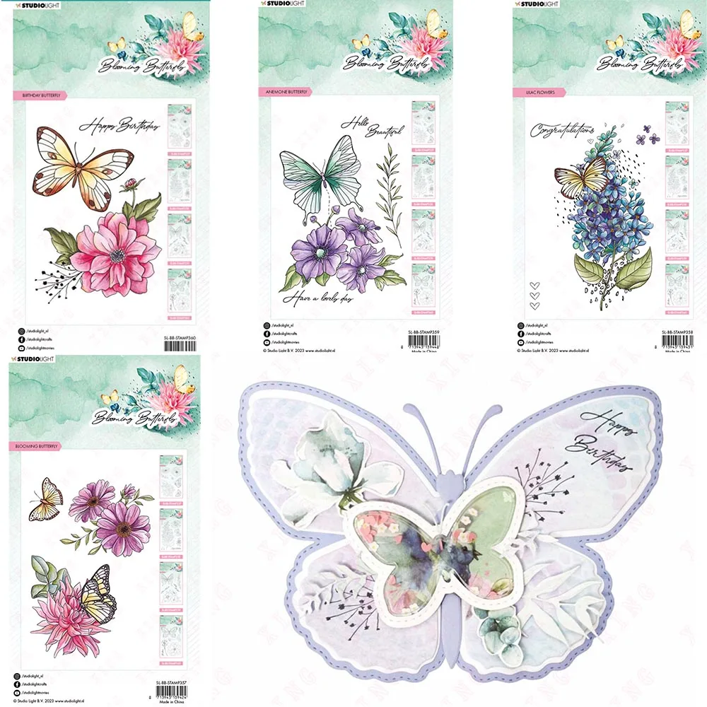 Newest 2023 Scrapbook Decoration Embossing Diy Craft Card Mold Birthday Anemone Blooming Butterfly Lilac Flowers Silicone Stamps
Newest 2023 Scrapbook Decoration Embossing Diy Craft Card Mold Birthday Anemone Blooming Butterfly Lilac Flowers Silicone Stamps