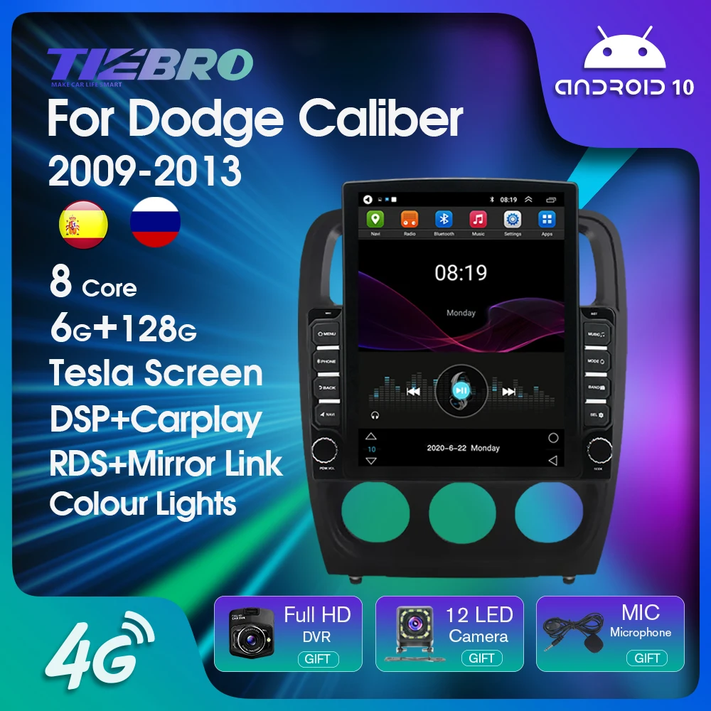 Car Radio For Dodge Caliber 2009-2013 Android 10 Stereo Multimedia Video Player Navigation GPS Auto Radio Tesla Vertical Screen
Car Radio For Dodge Caliber 2009-2013 Android 10 Stereo Multimedia Video Player Navigation GPS Auto Radio Tesla Vertical Screen