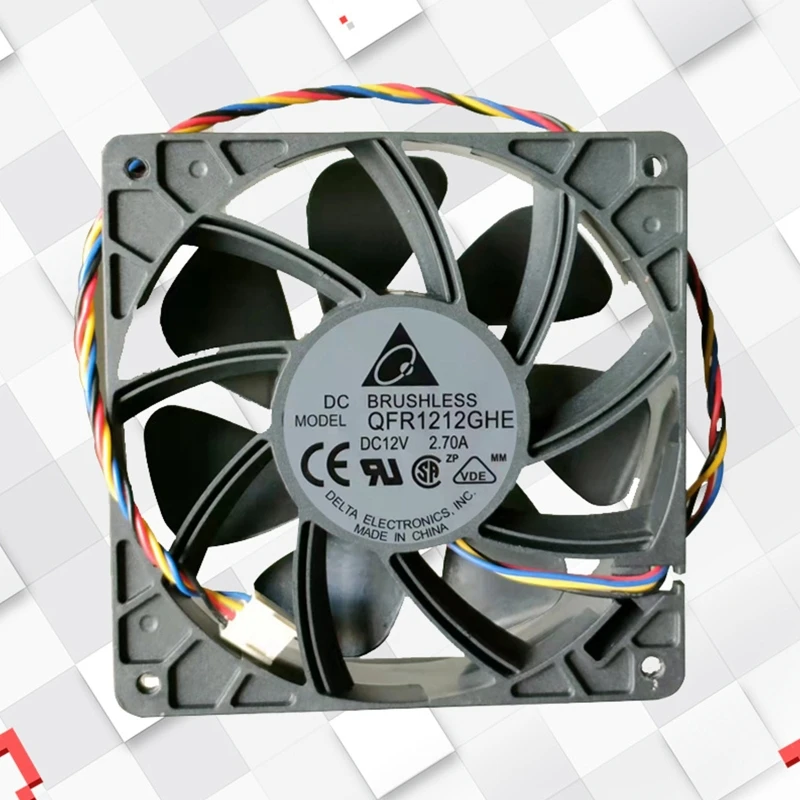 QFR1212GHE 12cm 120mm fan 12V 2.7A 4 Lines 4Pin 4 Wire Connector High Speed Server Computer Chassis Power Cooling Fan
QFR1212GHE 12cm 120mm fan 12V 2.7A 4 Lines 4Pin 4 Wire Connector High Speed Server Computer Chassis Power Cooling Fan