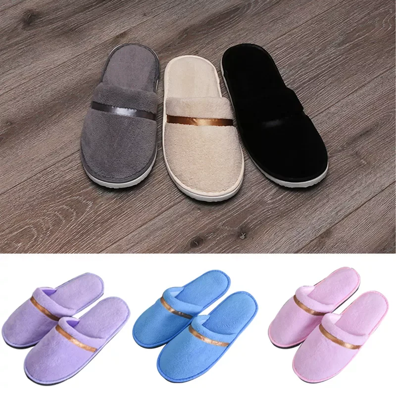 Breathable Thick Slippers Sweat-absorbent Hotel Slippers Non-slip Slippers Purple Comfortable Disposable Coral Fleece Slippers
Breathable Thick Slippers Sweat-absorbent Hotel Slippers Non-slip Slippers Purple Comfortable Disposable Coral Fleece Slippers