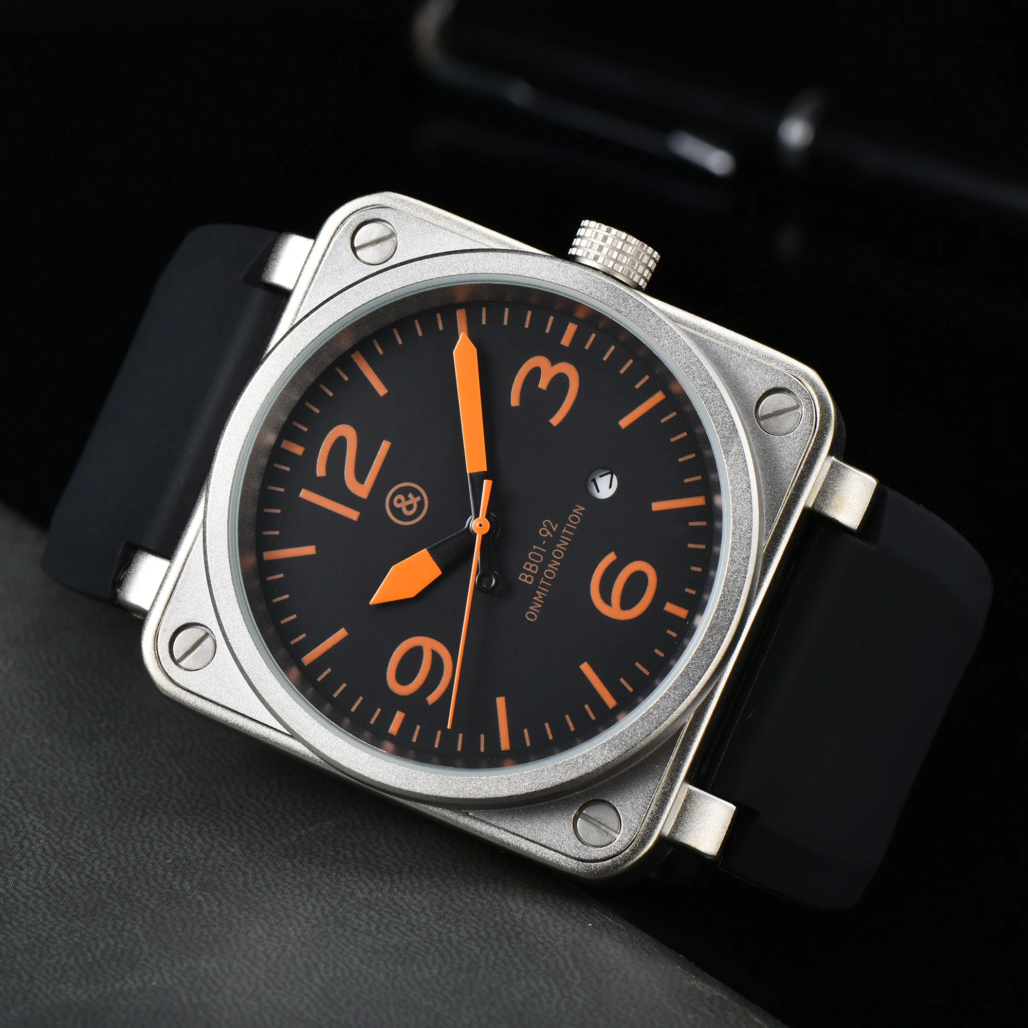 2023 New Original BR Brand Sports Luxury Multifunction Mechanical Watch Business Silicone Strap Mens Ross Square Watch AAA Clock
2023 New Original BR Brand Sports Luxury Multifunction Mechanical Watch Business Silicone Strap Mens Ross Square Watch AAA Clock