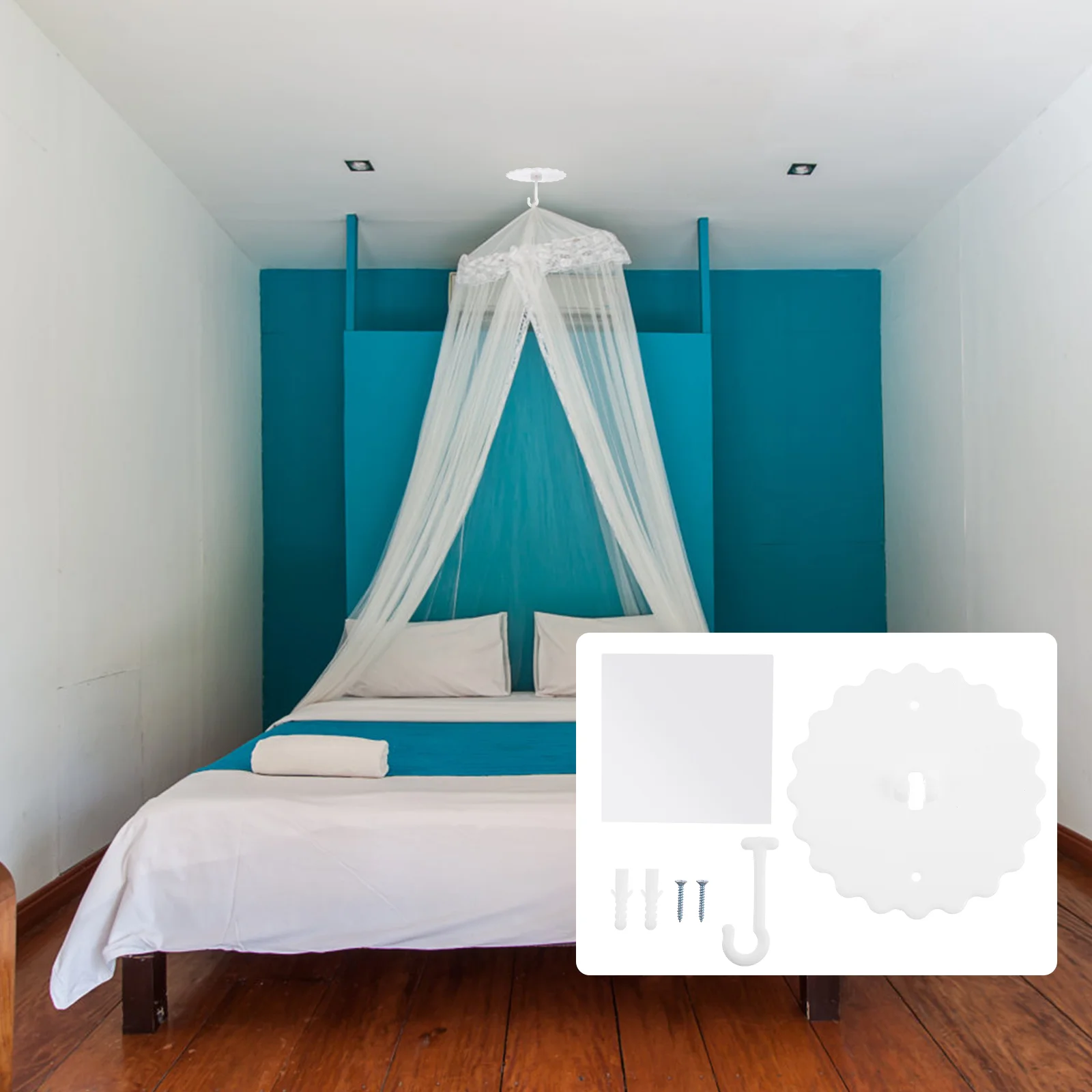 1 Set Dome Mosquito Net Hooks Ceiling Hooks Bed Canopy Wall Hanging Hooks for Home
1 Set Dome Mosquito Net Hooks Ceiling Hooks Bed Canopy Wall Hanging Hooks for Home