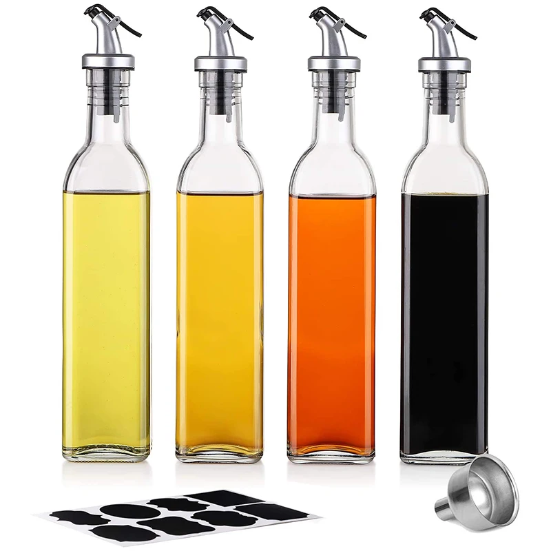 Oil Bottle - 500Ml Glass Olive Oil Bottles Vinegar Dispenser Set 3-Pack Oil Dispenser Bottle For Cooking Kitchen Baking
Oil Bottle - 500Ml Glass Olive Oil Bottles Vinegar Dispenser Set 3-Pack Oil Dispenser Bottle For Cooking Kitchen Baking