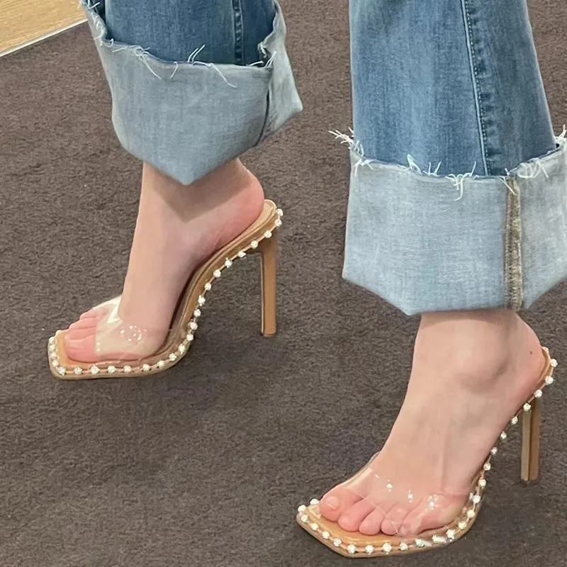 Mr Co Transparent Cool Slippers Female Summer Slim 7/9cm Pumps Sexy Diamond High-heeled Shoes Women Extravagant Party Sandals
Mr Co Transparent Cool Slippers Female Summer Slim 7/9cm Pumps Sexy Diamond High-heeled Shoes Women Extravagant Party Sandals