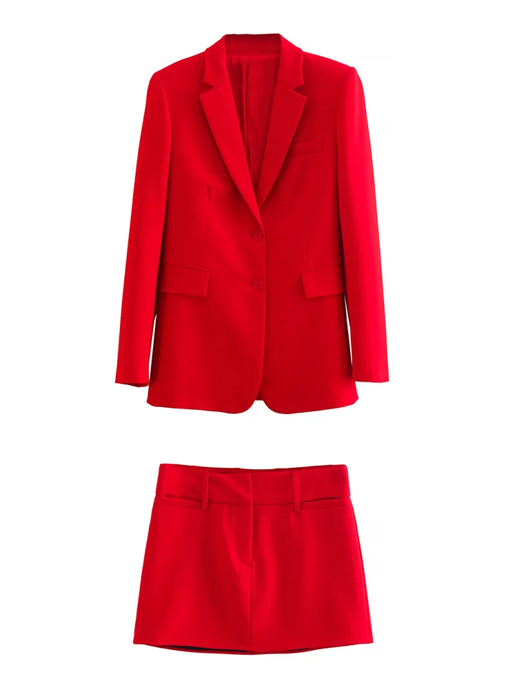 Sets Womens Outfits Tailored Blazer And Belt Loops High Waist Mini Skirt Two Piece Set Office Elegant Red Suits For Women 2022
Sets Womens Outfits Tailored Blazer And Belt Loops High Waist Mini Skirt Two Piece Set Office Elegant Red Suits For Women 2022