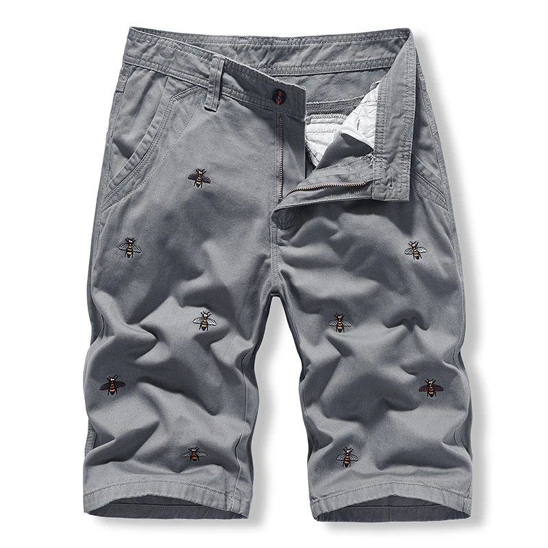 Summer Fashion Cargo Shorts Mens Clothing Bee Print Cotton Shorts Men Streetwear Gray Tactical Short Pants Casual Shorts for Man
Summer Fashion Cargo Shorts Mens Clothing Bee Print Cotton Shorts Men Streetwear Gray Tactical Short Pants Casual Shorts for Man