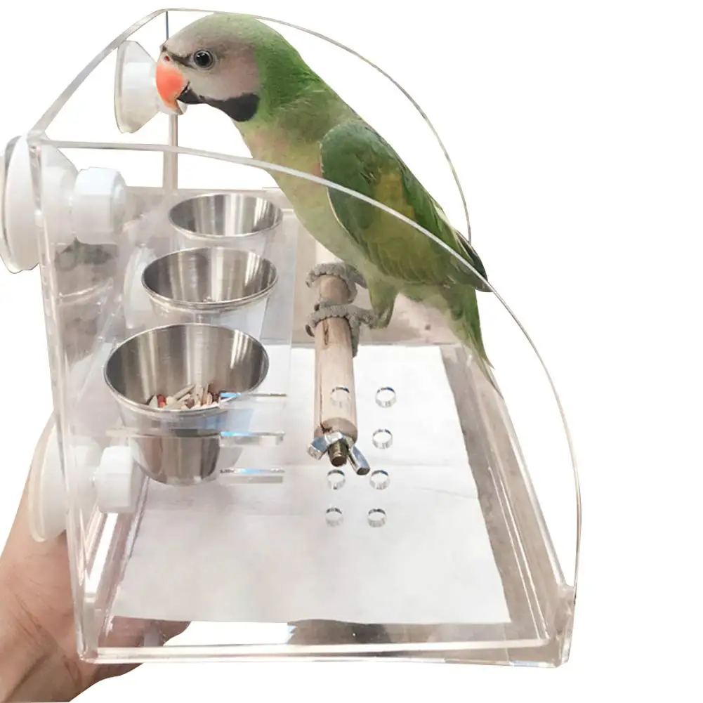 Bird Dishes Bowls Holder with Suckers Parrot Food Water Feeder Cups Acrylic Perches Play Stand Play gym
Bird Dishes Bowls Holder with Suckers Parrot Food Water Feeder Cups Acrylic Perches Play Stand Play gym