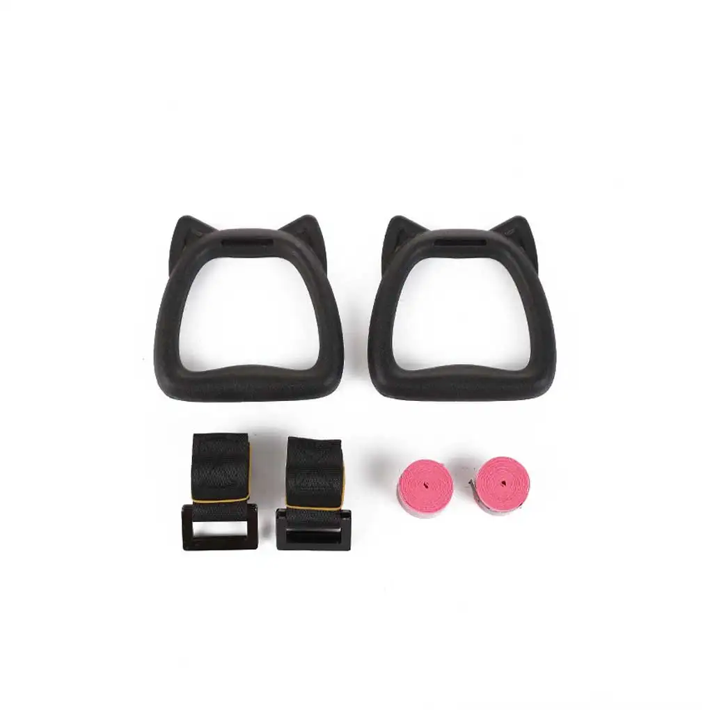 Pack of 2 Indoor Children Gymnastic Handle Rings with Straps Strength Training Hanging Pull up Plastic Ring Exercise 
Pack of 2 Indoor Children Gymnastic Handle Rings with Straps Strength Training Hanging Pull up Plastic Ring Exercise