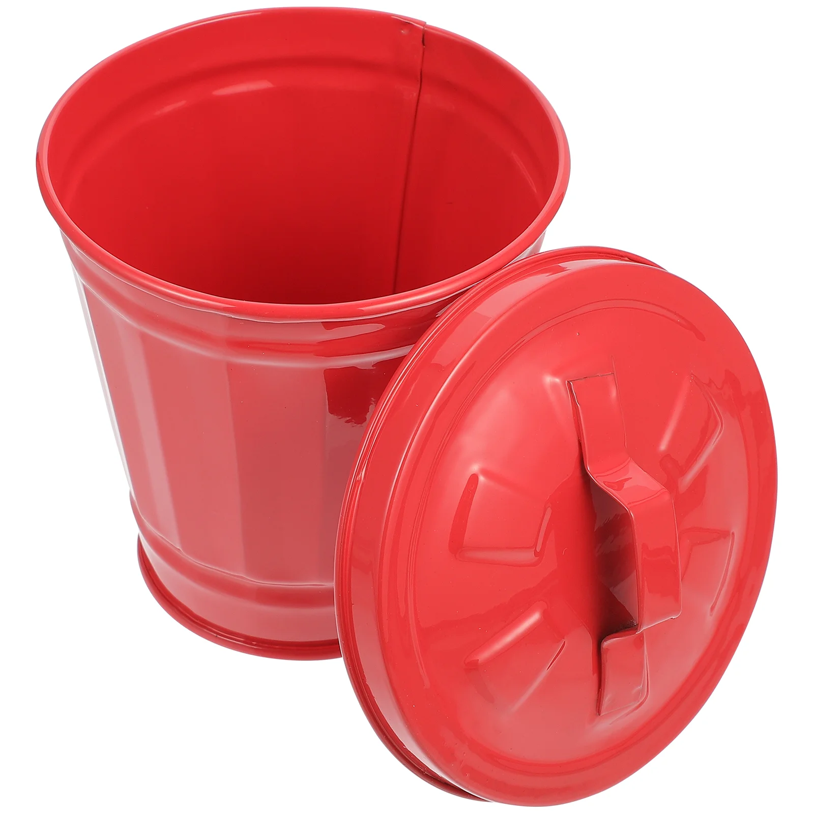Trash Can Garbage Mini Bin Metal Desktoplid Tabletop Wastebasket Countertop Container Galvanized Iron Pot Flowerpot Planter
Trash Can Garbage Mini Bin Metal Desktoplid Tabletop Wastebasket Countertop Container Galvanized Iron Pot Flowerpot Planter