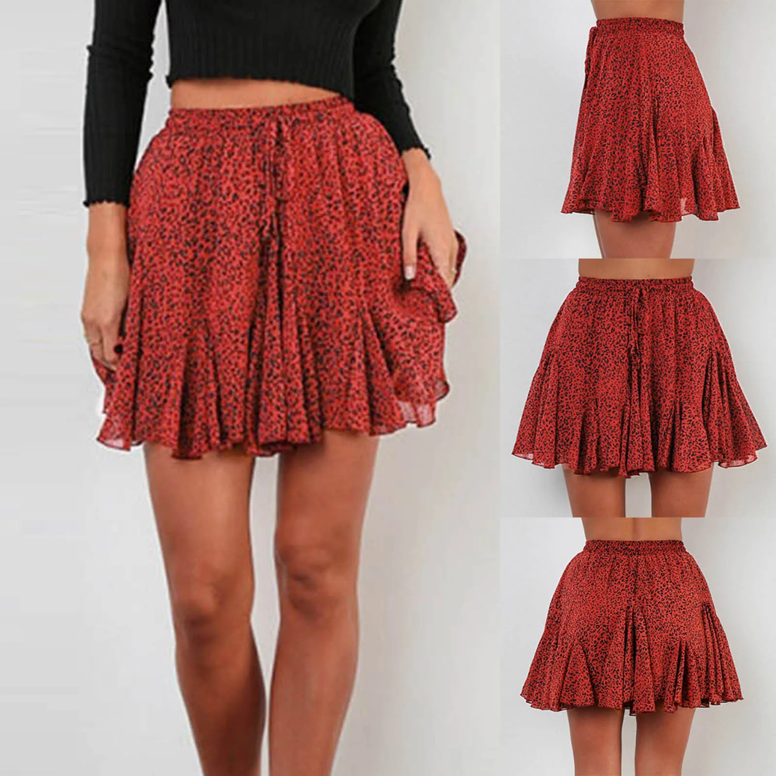 Dress Sundress Bottom Pleated Ruffle Floral Polka Dot Summer Women Floral Skirt Mini Dress Ladies Beach Swim Short Sundress
Dress Sundress Bottom Pleated Ruffle Floral Polka Dot Summer Women Floral Skirt Mini Dress Ladies Beach Swim Short Sundress