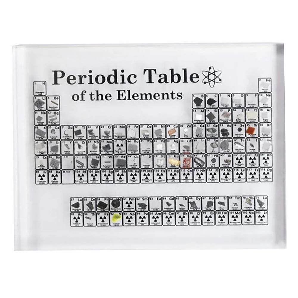 Acrylic Periodic Table With Real Elements Letter Decoration Kids Teaching School Display Chemical Elements Home Decor
Acrylic Periodic Table With Real Elements Letter Decoration Kids Teaching School Display Chemical Elements Home Decor