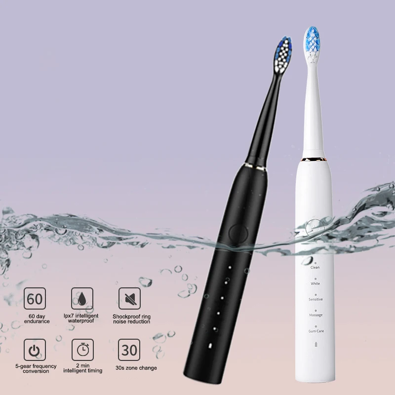 USB Electric Waterproof Adult Ultrasonic Electric Toothbrush Fast Charging Teeth Brush Replacement Brush Head Waterproof xp7
USB Electric Waterproof Adult Ultrasonic Electric Toothbrush Fast Charging Teeth Brush Replacement Brush Head Waterproof xp7