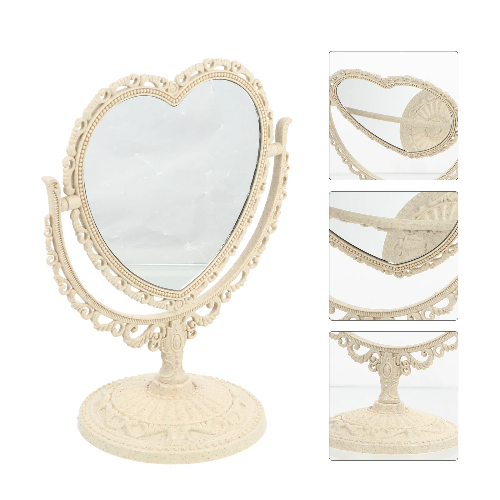 Mirror Heart Vintage Makeup Decorvanity Room Stand Tabletop Standing Shaped Desk Aesthetic Table Coquette Love Desktop Personal
Mirror Heart Vintage Makeup Decorvanity Room Stand Tabletop Standing Shaped Desk Aesthetic Table Coquette Love Desktop Personal