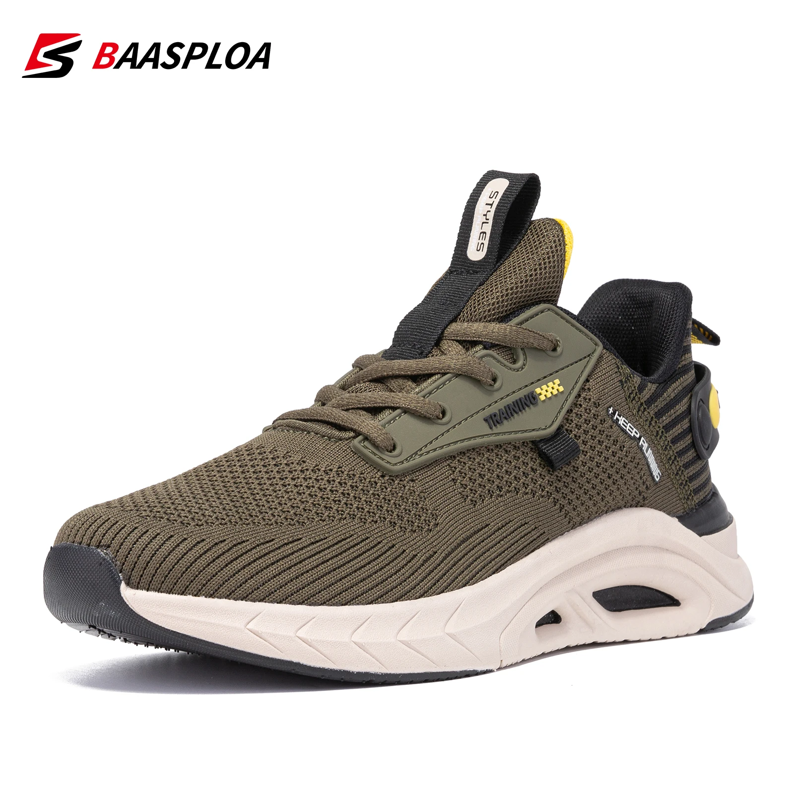 Baasploa 2022 Spring New Men Running Shoes Comfortable Knit Sneakers Original Light Shock Absorption Male Shoe Casual Sneaker
Baasploa 2022 Spring New Men Running Shoes Comfortable Knit Sneakers Original Light Shock Absorption Male Shoe Casual Sneaker