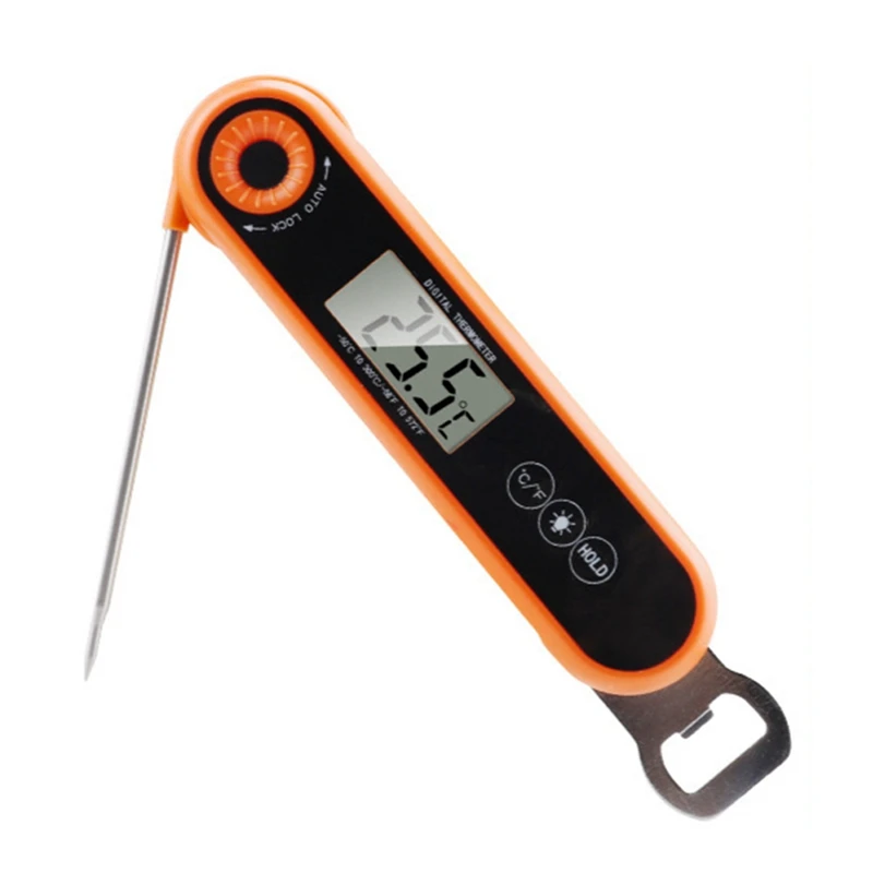 Folded Food Thermometer Digital Backlight Thermometer Kitchen Cooking Barbecue Thermometer Household Waterproof Thermometer
Folded Food Thermometer Digital Backlight Thermometer Kitchen Cooking Barbecue Thermometer Household Waterproof Thermometer