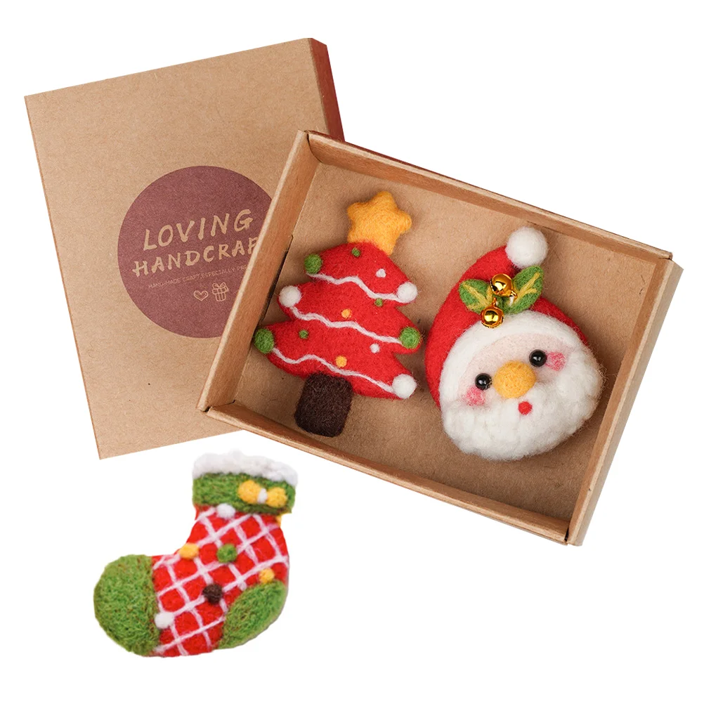 Christmas Brooch Felting Hair Needle Pin Diy Decor Kit Tree Chritmas Party Wool Clip Garland Felt House Ornaments Lapel Clips
Christmas Brooch Felting Hair Needle Pin Diy Decor Kit Tree Chritmas Party Wool Clip Garland Felt House Ornaments Lapel Clips