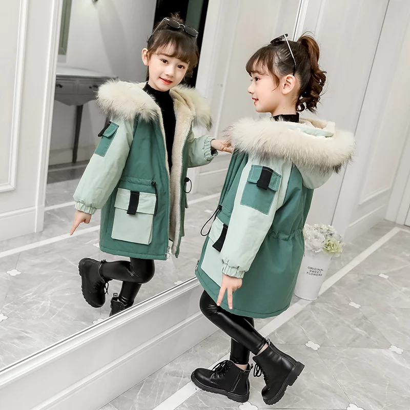 Children Girls Winter Coat Plus Velvet Warm Hooded Jacket Kids Thick Windproof Outerwear Fashion Parka Clothes 4 6 8 10 11 12 Y
Children Girls Winter Coat Plus Velvet Warm Hooded Jacket Kids Thick Windproof Outerwear Fashion Parka Clothes 4 6 8 10 11 12 Y