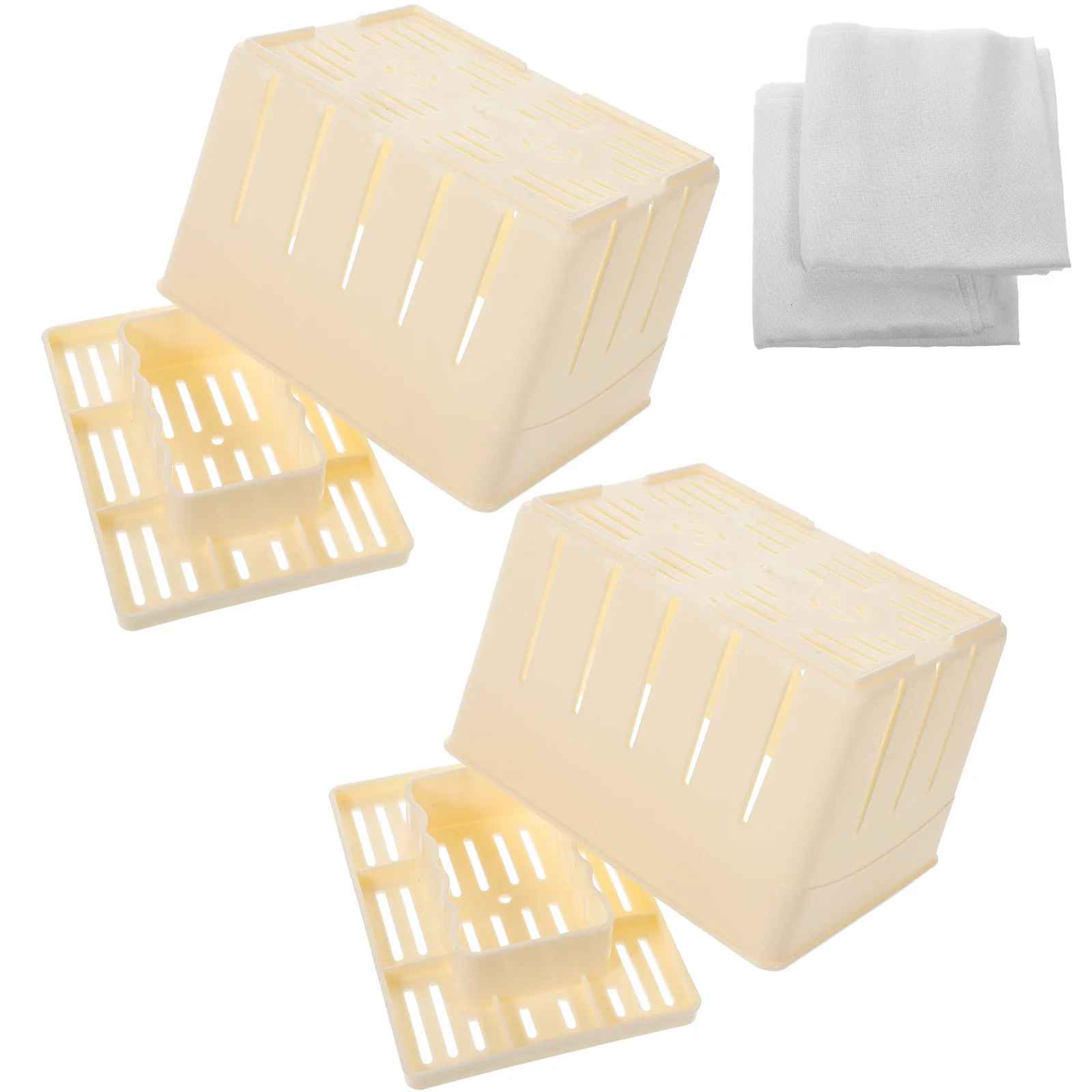 2 Sets Raclette Curd Maker Tofu Making Kit Vegan Cheese Machine Paneer Press DIY Tools Molds Homemade Stamper
2 Sets Raclette Curd Maker Tofu Making Kit Vegan Cheese Machine Paneer Press DIY Tools Molds Homemade Stamper