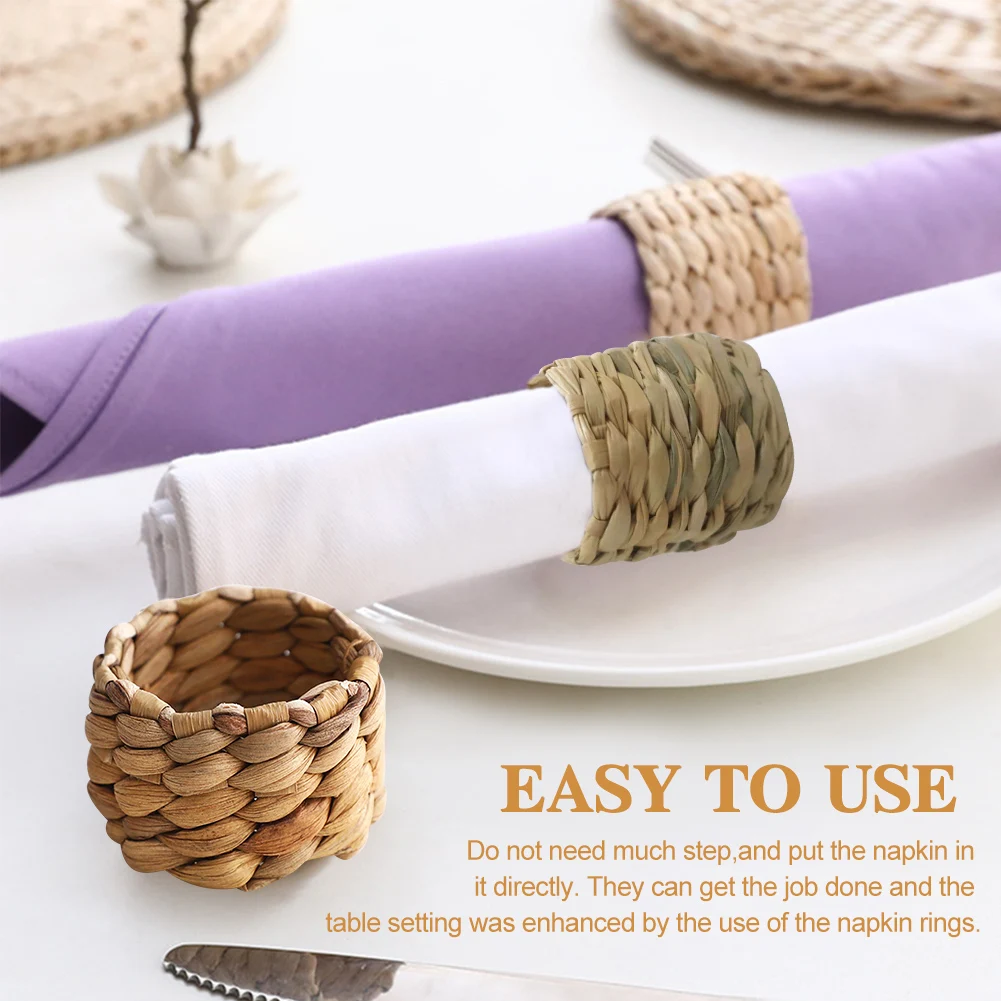 12pcs Rustic Style Party Wedding Round Table Decoration Woven Napkin Ring Set Dinner Table Decoration
12pcs Rustic Style Party Wedding Round Table Decoration Woven Napkin Ring Set Dinner Table Decoration