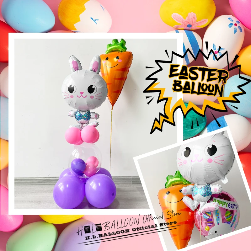 Easter Decoration Balloons Bunny Rabbit Happy Birthday Foil Balon Set Eggs Globos Carrot Party Banner Supplies Kids Toys Gift
Easter Decoration Balloons Bunny Rabbit Happy Birthday Foil Balon Set Eggs Globos Carrot Party Banner Supplies Kids Toys Gift