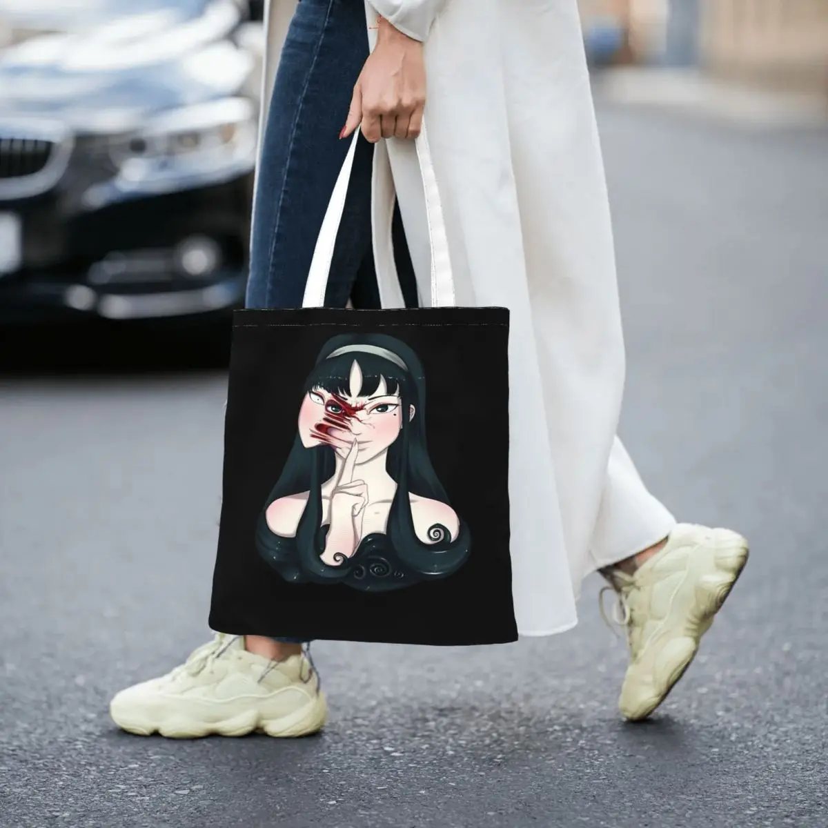 Tomie Ito Junji Women Canvas Handbag Large Capacity Shopper Bag Tote Bag withSmall Shoulder Bag
Tomie Ito Junji Women Canvas Handbag Large Capacity Shopper Bag Tote Bag withSmall Shoulder Bag
