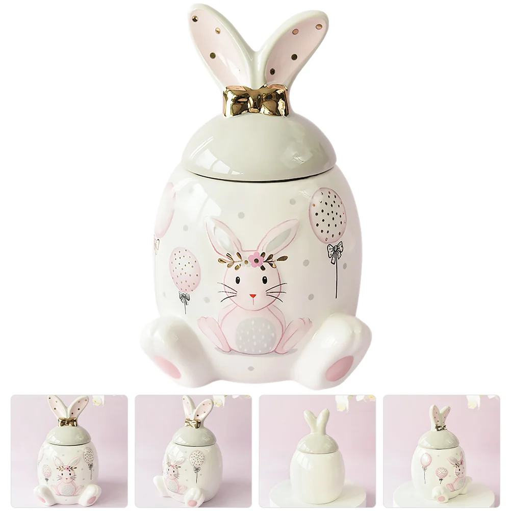 Ceramic Rabbit Jar Candy Buffet Containers Rabbit Food Canister Sealed Jar Animal Piggy Bank Ceramics Rabbit Candy Jar
Ceramic Rabbit Jar Candy Buffet Containers Rabbit Food Canister Sealed Jar Animal Piggy Bank Ceramics Rabbit Candy Jar