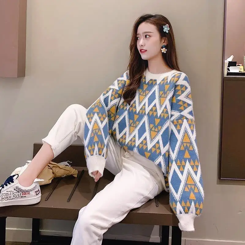 2022 Autumn Winter Sweaters Women Clothes Tops Fashion Pullover Streetwear Sweater Loose Warm Knitwear Jumpers Ladies C98
2022 Autumn Winter Sweaters Women Clothes Tops Fashion Pullover Streetwear Sweater Loose Warm Knitwear Jumpers Ladies C98