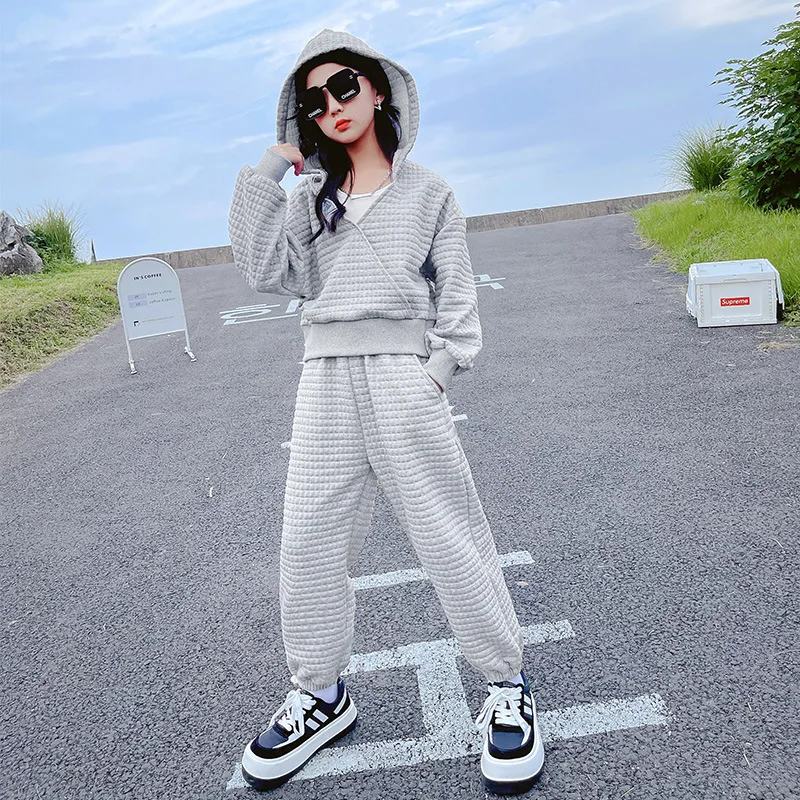 Spring Autumn Kids Girls Hooded Sweater Suit Children's Teen Christmas Costume Set Tracksuit for Child 8 10 12 14 Year Outfits
Spring Autumn Kids Girls Hooded Sweater Suit Children's Teen Christmas Costume Set Tracksuit for Child 8 10 12 14 Year Outfits