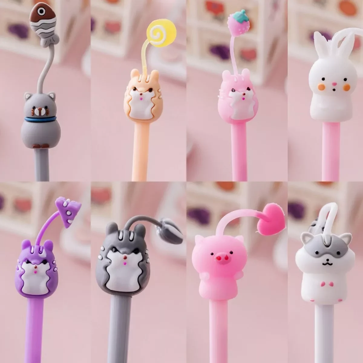 5pcs Cartoon Kawaii Cat Pig Rabbit Gel Pens Cute Creative Animal Black Gel Ink Pen Kids School Stationery Supplies
5pcs Cartoon Kawaii Cat Pig Rabbit Gel Pens Cute Creative Animal Black Gel Ink Pen Kids School Stationery Supplies