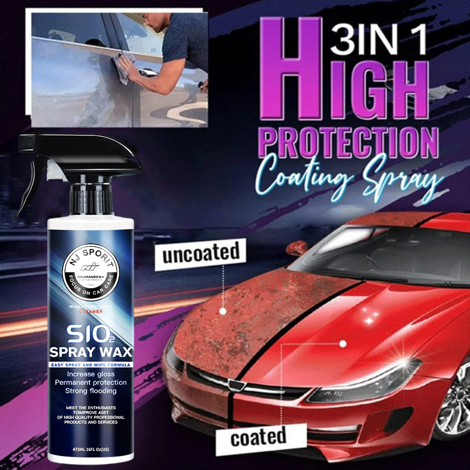 Na&no Spray Car Ceramic Coating Enhances Gloss And Depth Reduces Water Spotting Extreme Hydrophobic Protection Beyond Ceramic
Na&no Spray Car Ceramic Coating Enhances Gloss And Depth Reduces Water Spotting Extreme Hydrophobic Protection Beyond Ceramic