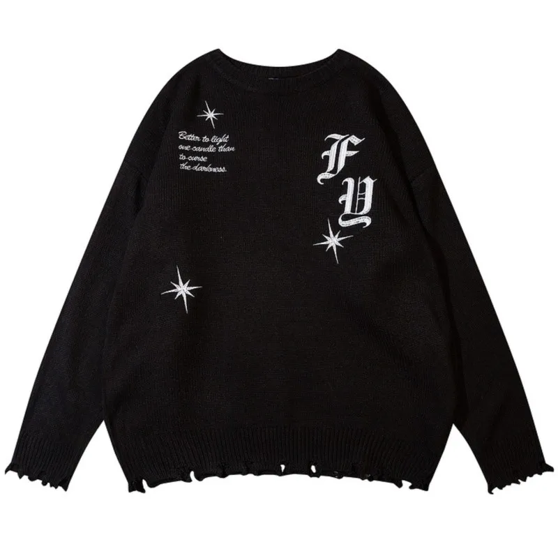 2022 Autumn And Winter Man New Korean High Street Hip Hop Embroidery Sweater Vintage O-Neck Long Sleeve Casual Sweater
2022 Autumn And Winter Man New Korean High Street Hip Hop Embroidery Sweater Vintage O-Neck Long Sleeve Casual Sweater