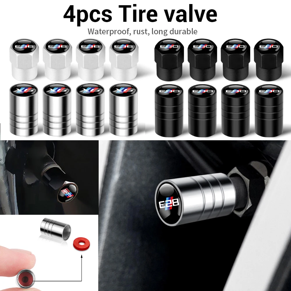 4PCS Car Metal Wheel Tire Valve Air Stem Cap for BMW M Performance E36 E46 E90 E60 F10 F30 E39 F20 E87 E92 G30 X5 E70 E91 G20 X1
4PCS Car Metal Wheel Tire Valve Air Stem Cap for BMW M Performance E36 E46 E90 E60 F10 F30 E39 F20 E87 E92 G30 X5 E70 E91 G20 X1