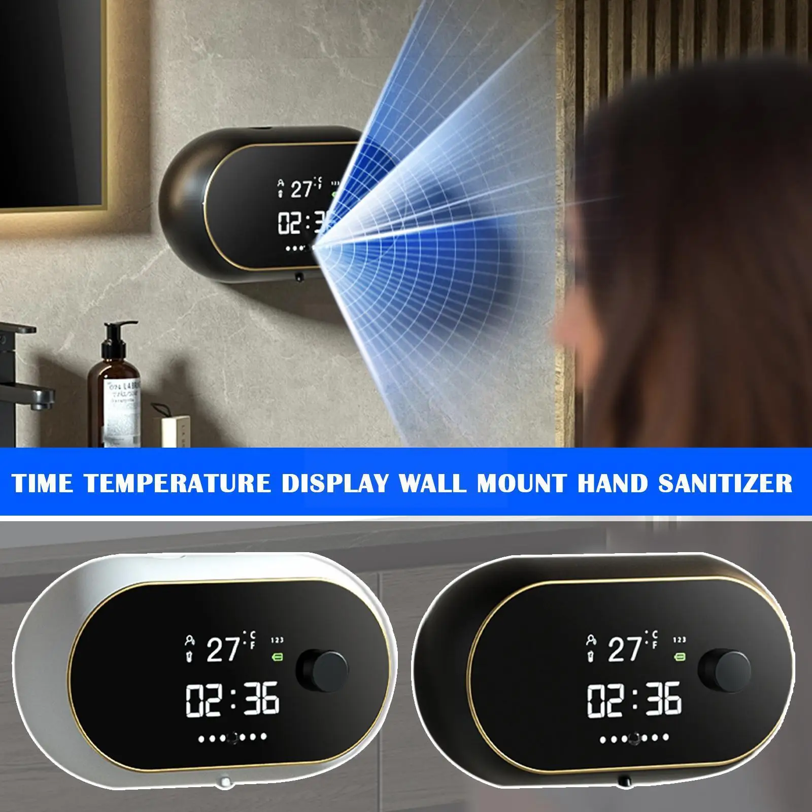 Automatic Foam Soap Dispenser Wall Mount Touchless Liquid Foam USB 450ml Display Machine Dispenser Sanitizer Sensor Charge R4E3
Automatic Foam Soap Dispenser Wall Mount Touchless Liquid Foam USB 450ml Display Machine Dispenser Sanitizer Sensor Charge R4E3