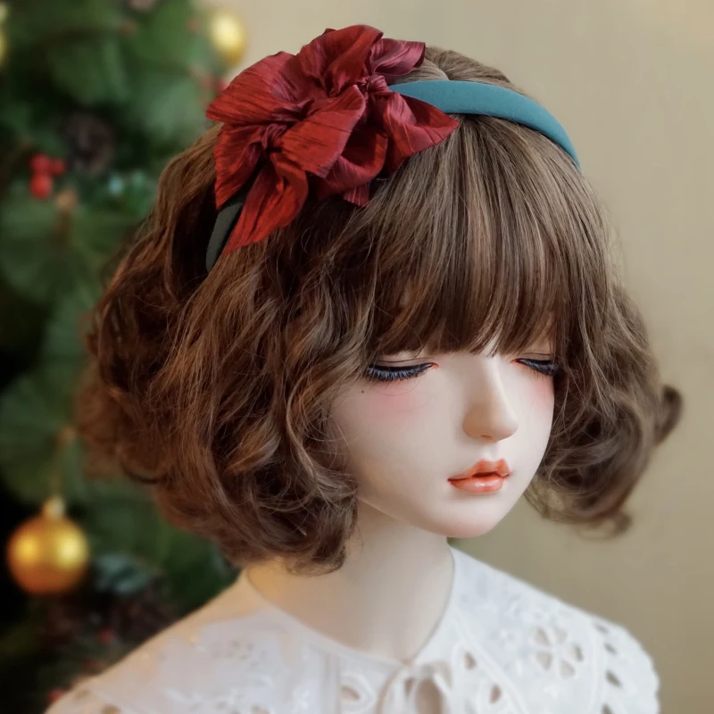 Original manual bow hair hoop head band green colours lovely Christmas harajuku hair accessories
Original manual bow hair hoop head band green colours lovely Christmas harajuku hair accessories