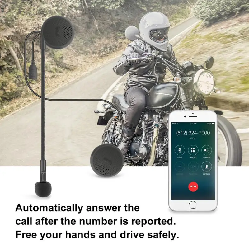 Ультратонкая Bluetooth-гарнитура для мотоциклетного шлема с функцией автоответа
Ультратонкая Bluetooth-гарнитура для мотоциклетного шлема с функцией автоответа