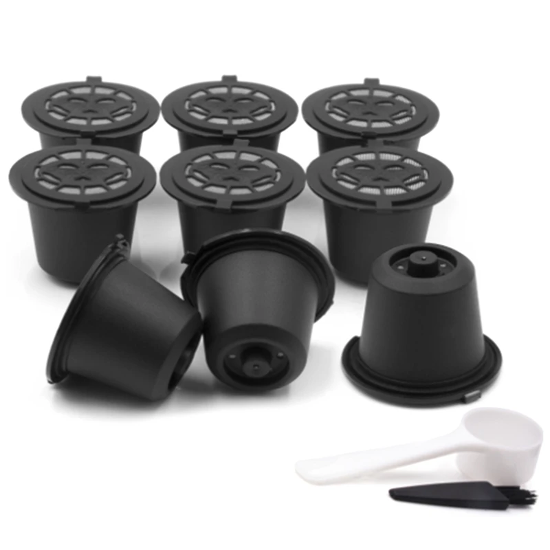 Coffee Capsule Refillable Coffee Capsule Filter Cup For Nespresso Machine Capsule Filter Cups Spoon Brush 
Coffee Capsule Refillable Coffee Capsule Filter Cup For Nespresso Machine Capsule Filter Cups Spoon Brush