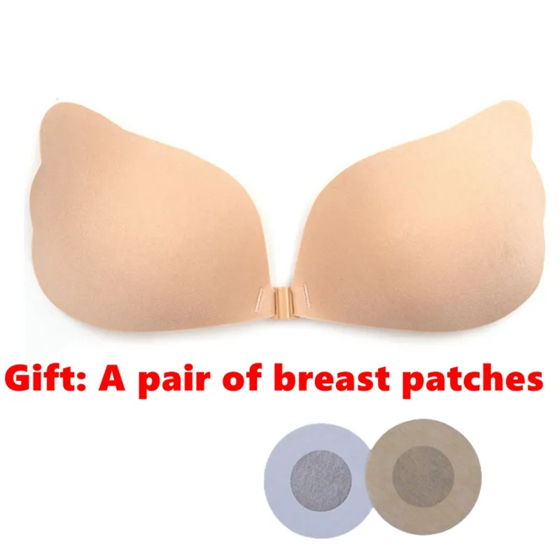 

Silicone Chest Stickers Lift Up Nude Bra Self Adhesive Strapless Breast Petals Invisible Cover Pad Underware Nipple Cover