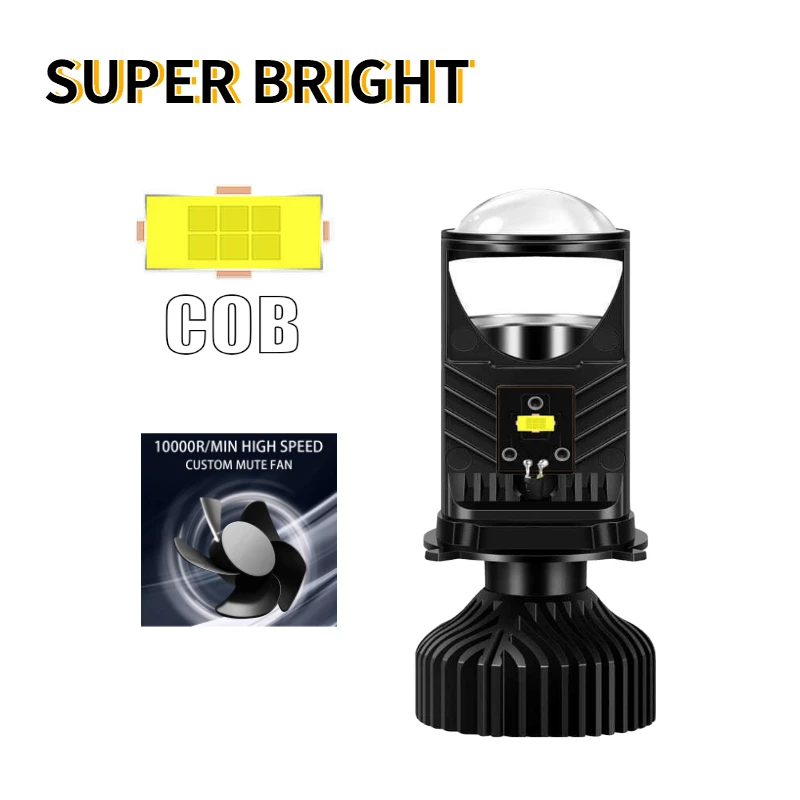 12V 6000K H4 Super Bright Mini Lens Headlight Canbus High Beam Low Beam Car LED Headlight Auto Lamp 100W 16000LM
12V 6000K H4 Super Bright Mini Lens Headlight Canbus High Beam Low Beam Car LED Headlight Auto Lamp 100W 16000LM